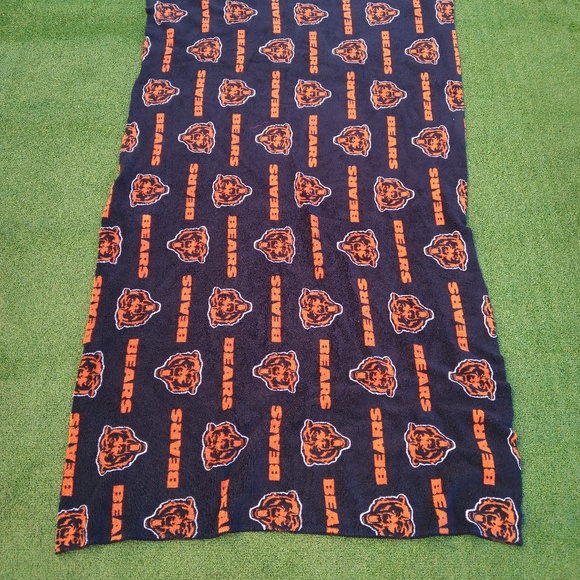 Chicago Bears Football 3' W"X 5" L NFL 100% Cotton Fleece Logo FABRIC New - Picture 2 of 2